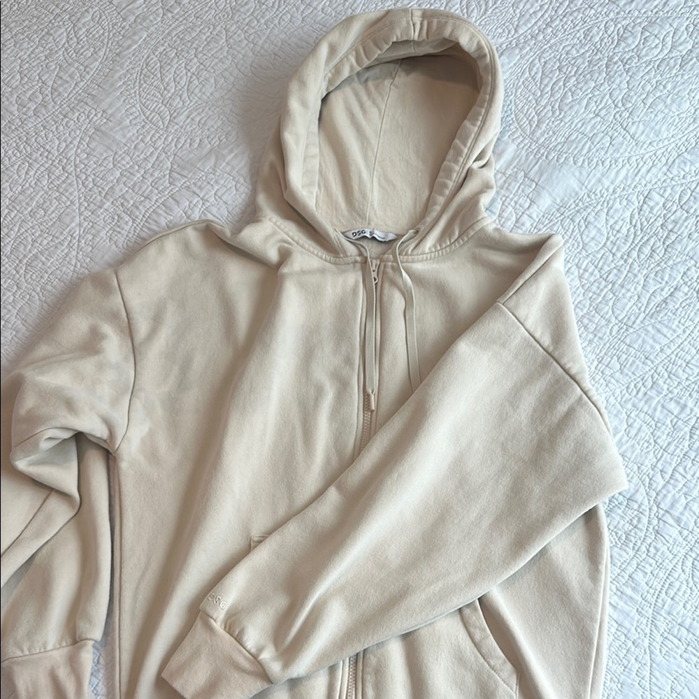 Cream Hoodie Sweater